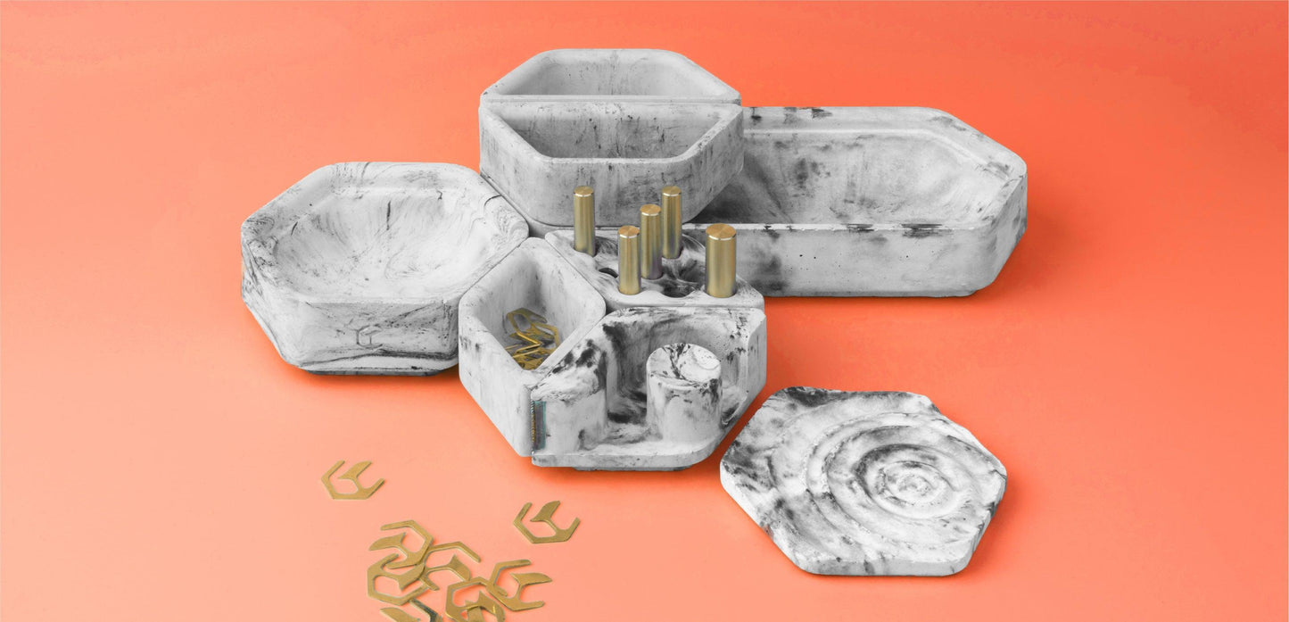 Hex : Desktop Organizing System - Concretology
